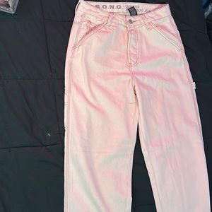 S.O.N.G White boyfriend jeans Large